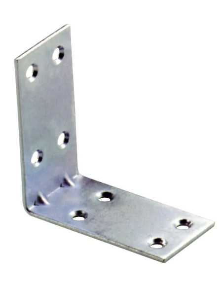 PIASTRINA GIUNZIONE ANGOLARE NERVATA ZINCATA - Senza Marca | Utensili Store