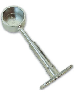 REGGITUBO SOFFITTO TONDO Ø25MM CROMATO REG.CHIUSO - VI.TEL.