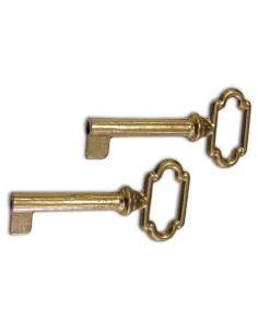 CHIAVE PER MOBILI OTTONE LUCIDO - Senza Marca