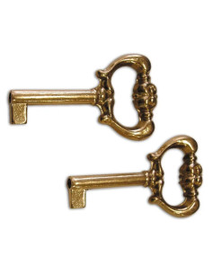 CHIAVE PER MOBILI OTTONE LUCIDO - Senza Marca 2