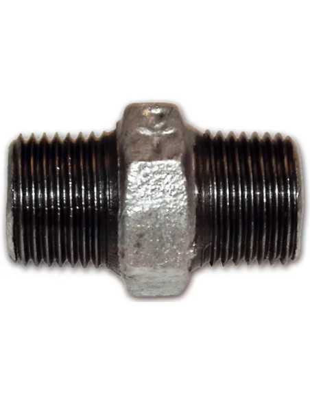RACCORDO GHISA ZINCATO NIPPLO DOPPIO FIL - Senza Marca | Utensili Store