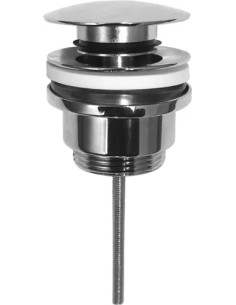 PILETTA CLICK CLACK ECO 1"1/4 TAPPO GRANDE UNIVERSALE VITE CENTRALE - AMBROSIANA