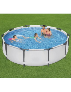 PISCINA RIGIDA TONDA POWER STEEL PRO MAX  - Senza Marca