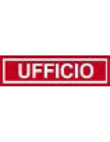 SEGNALETICA ADESIVA ROSSO "UFFICIO" - Senza Marca | Utensili Store