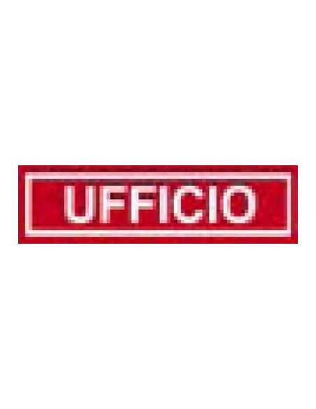 SEGNALETICA ADESIVA ROSSO "UFFICIO" - Senza Marca | Utensili Store