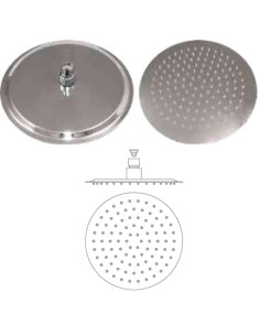 DOCCETTA GIUNTO ORIENTABILE TONDA ACCIAIO INOX - AMBROSIANA