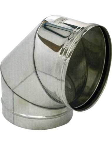 GOMITO TUBO STUFA PELLET ACCIAIO INOX - Senza Marca | Utensili Store