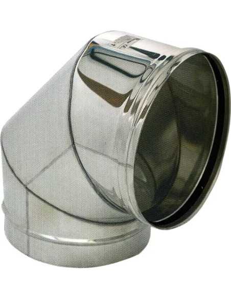 GOMITO TUBO STUFA PELLET ACCIAIO INOX - Senza Marca | Utensili Store