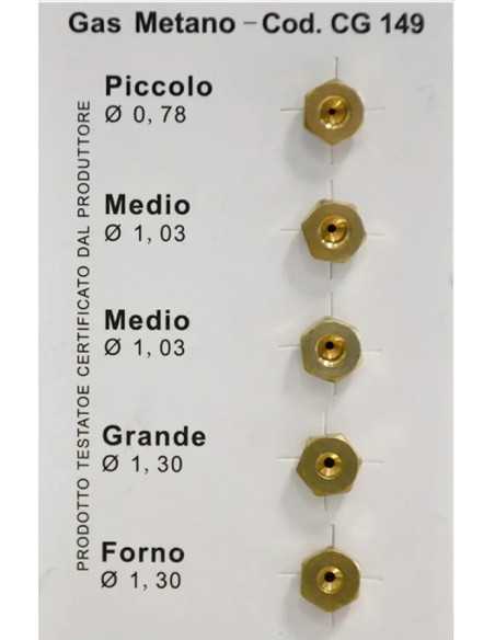 UGELLI PER CUCINA GAS METANO KIT - Senza Marca | Utensili Store