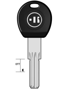 CHIAVE KEYLINE PUNZONATA SERRATURE A CIL. POT8P POTENT - KEYLINE
