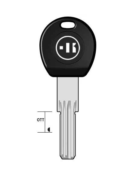 CHIAVE KEYLINE PUNZONATA SERRATURE A CIL. POT8P POTENT - KEYLINE | Utensili Store