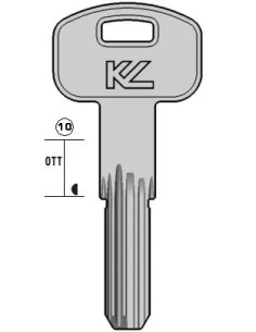 CHIAVE KEYLINE PUNZONATA SEC12 SECUREMME - KEYLINE
