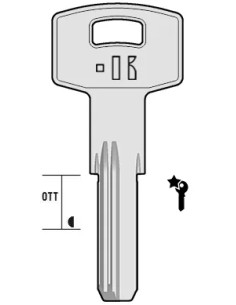CHIAVE KEYLINE PUNZONATE SERRATURE A CIL. IBF1 IBFM - KEYLINE