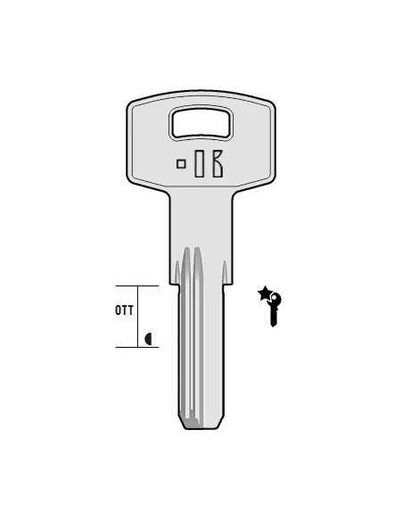CHIAVE KEYLINE PUNZONATE SERRATURE A CIL. IBF1 IBFM - KEYLINE | Utensili Store