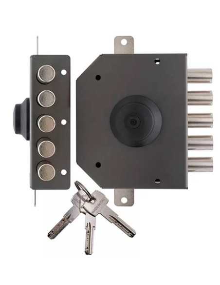 SERRATURA TRIPLICE C/ASTE E60 SX - Senza Marca | Utensili Store