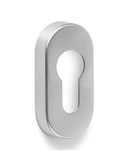 BOCCHETTA OVALE FORO YALE ALLUMINIO ARGENTO SATINATO - VI.TEL. | Utensili Store