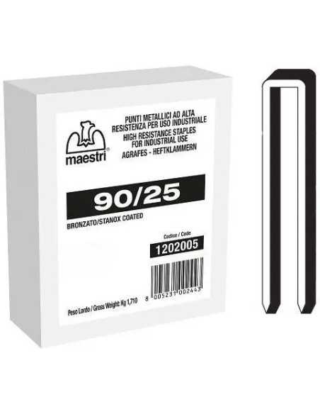 PUNTI FISSATRICE 90/30 BRONZATI CF 5000 PZ. - MAESTRI | Utensili Store