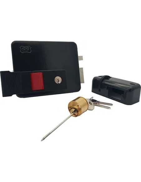 SERRATURA ELETTRICA DA APPLICARE ENT 50/70 DX ANTRACITE FACCHINETTI 2441 - FACCHINETTI | Utensili Store