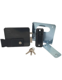 SERRATURA ELETTRICA DA APPLICARE ENT 50/70 DX ANTRACITE FACCHINETTI - FACCHINETTI