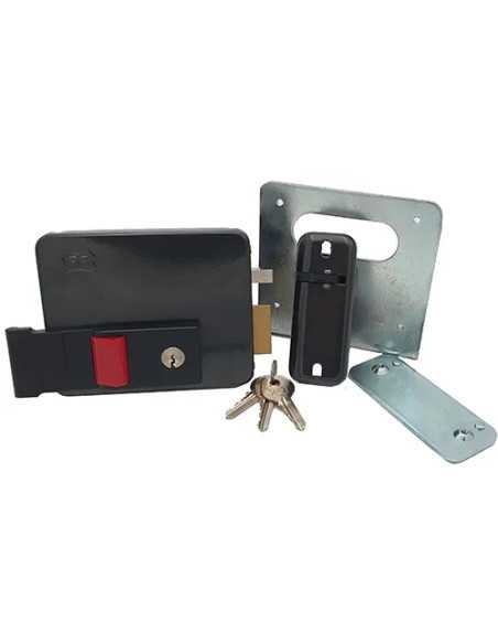 SERRATURA ELETTRICA DA APPLICARE ENT 50/70 DX ANTRACITE FACCHINETTI - FACCHINETTI | Utensili Store