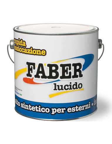 SMALTO “FABER” 14LT GRIGIO LUCE 7035 RAPIDA ESSICCAZIONE LUCIDO - italchimica | Utensili Store