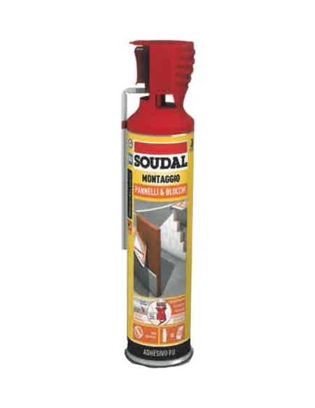 ADESIVO POLIURETANICO SCHIUMA PANNELLO&BLOCCHI SOUDAL 600ML - Senza Marca | Utensili Store