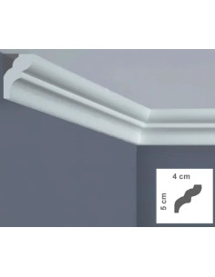 CORNICE SOFFITTO POLISTIRENE MM 40X50 2MT - BOVELACCI