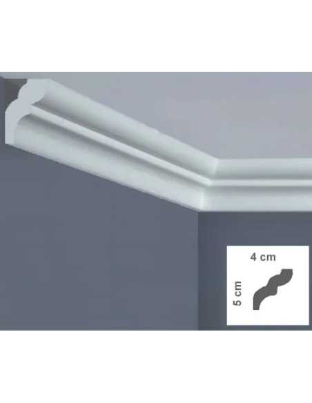 CORNICE SOFFITTO POLISTIRENE MM 40X50 2MT - BOVELACCI | Utensili Store