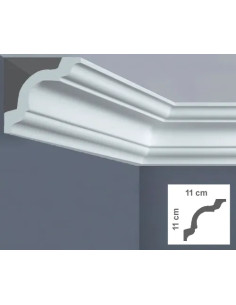 CORNICE SOFFITTO POLISTIRENE MM 110X110 2MT - BOVELACCI