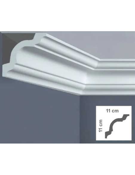 CORNICE SOFFITTO POLISTIRENE MM 110X110 2MT - BOVELACCI | Utensili Store