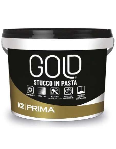 STUCCO IN PASTA K2 GOLD EXTRAFINE - k2 | Utensili Store