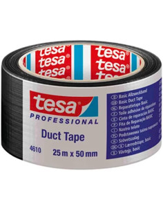NASTRO AMERICANO IMPERMEABILE TESA BASIC DUCT TAPE NERO - TESA