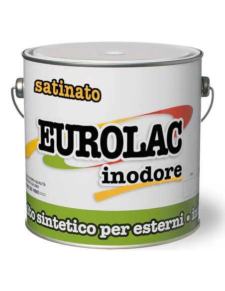 SMALTO EUROLAC SATINATO 375ML BIANCO - italchimica | Utensili Store
