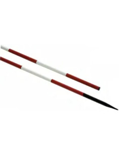 PALINA SEGNALETICA TONDA IN FERRO BIANCO/ROSSA - Senza Marca