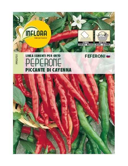 SEMI ORTO PEPERONE PICCANTE CAYENNA - Senza Marca | Utensili Store