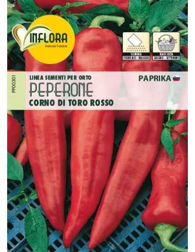 SEMI ORTO PEPERONE CORNO TORO ROSSO - Senza Marca | Utensili Store