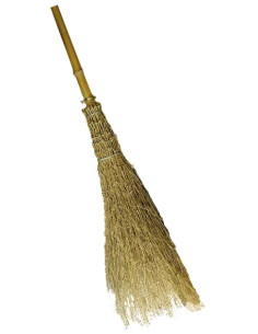 SCOPA IN BAMBOO CON MANICO  - Senza Marca