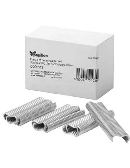 PUNTI IN CF 600PZ PER PINZA PER RETI - PAPILLON | Utensili Store