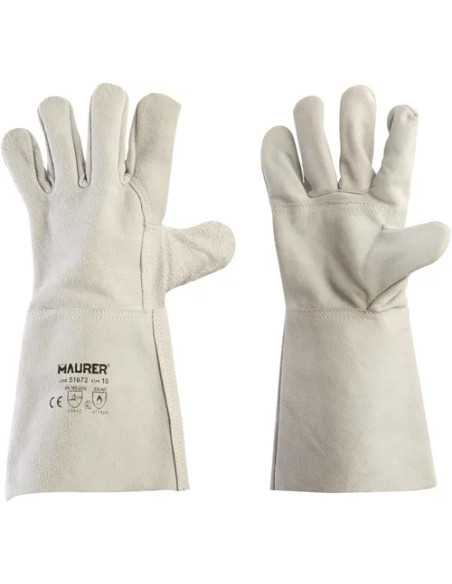 GUANTI LAVORO CROSTA WELDING MAURER CON MANICHETTA - MAURER | Utensili Store