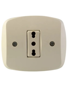 PRESA BIVALENTE INCASSO BASIC AVORIO MAURER - Senza Marca