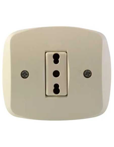 PRESA BIVALENTE INCASSO BASIC AVORIO MAURER - Senza Marca | Utensili Store