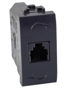 PRESA TELEFONICA LIVING PLUS RJ11-4C GRIGIO - Senza Marca