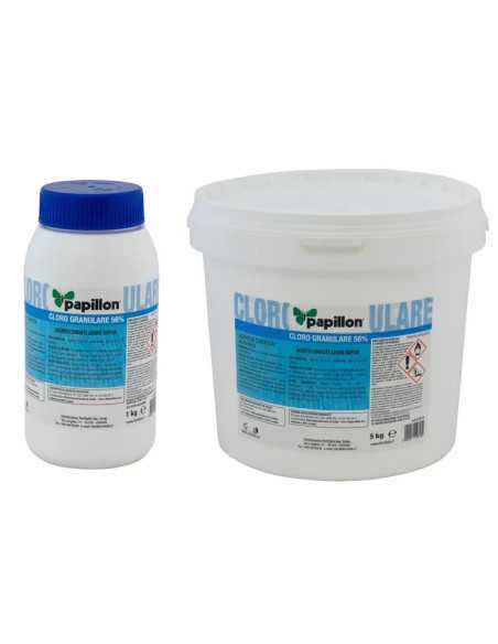 CLORO PISCINA POLVERE 1KG 'GRANULARE 56%' PAPILLON - PAPILLON | Utensili Store