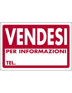 SEGNALETICA D'INFORMAZIONE 'VENDESI' - STAMPLAST