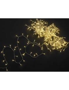 NATALE - LUCI 300 LED L.CALDA INT/EST MAURER CAVO TRASP. - CF. SCATOLA - Senza Marca