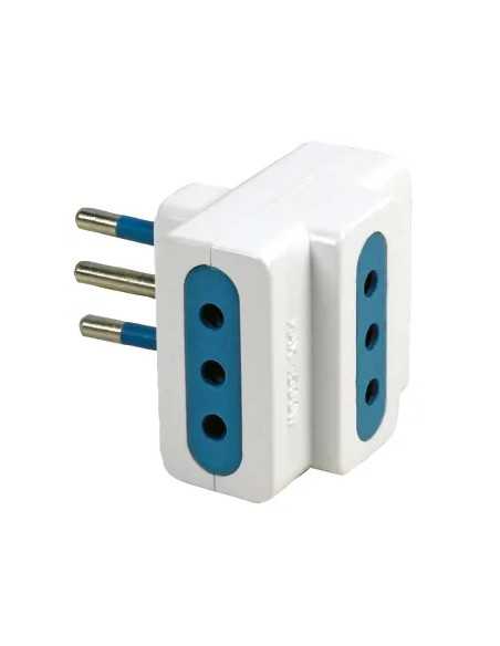 ADATTATORE TRIPLO 10A BIANCO - MAURER | Utensili Store