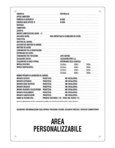 CARTELLO SEGNALLETICA - STAMPLAST