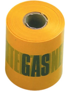 NASTRO SEGNALETICO GIALLO GAS - Senza Marca