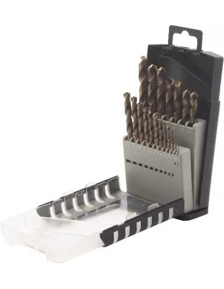 PUNTE HSS COBALTO 5% SET 19PZ - Senza Marca | Utensili Store