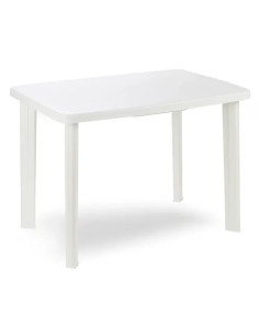 TAVOLO RESINA RETTANG. 'FARETTO' BIANCO - Senza Marca